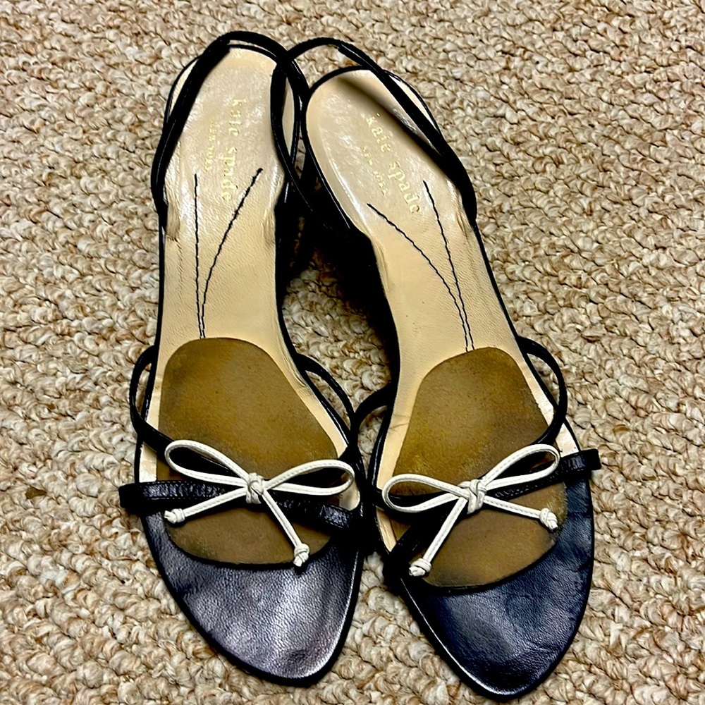 Vintage Kate Spade (2003) striped heel sandals